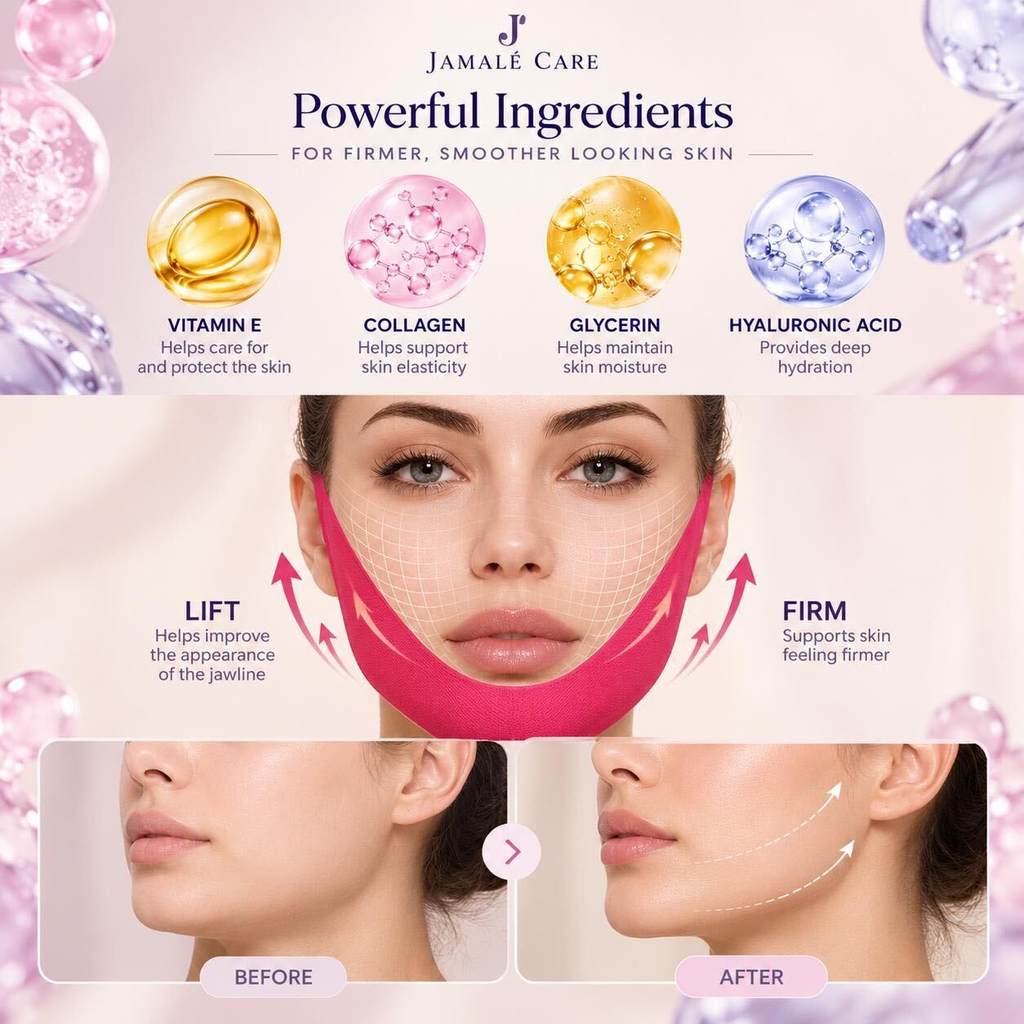 Jamalé Care jaw mask ingredients and jawline care